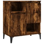 vidaXL Buffets 2 Pièces chêne fumé 60x35x70 cm bois d'ingénierie