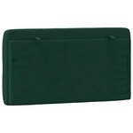 vidaXL Coussin de tête de lit vert foncé 100 cm velours