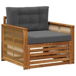 vidaXL Sofa de milieu extérieur Naturel