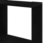 Bibliothèque d'angle vidaXL 5 étagères Chêne noir 50x50x179 cm Bois d'ingénierie