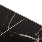 vidaXL Table basse doré acier inoxydable et verre trempé