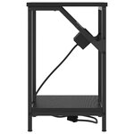 vidaXL Table de chevet 2 Pièces Chêne noir 38 x 30 x 48 cm
