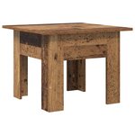 vidaXL Table basse Bois ancien 55 x 55 x 42 cm Bois d'ingénierie