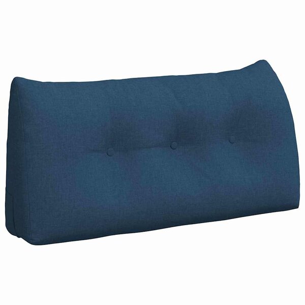 vidaXL Coussin de Dos Bleu 100 x 24 x 50 cm tissu