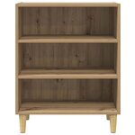 vidaXL Buffet chêne artisanal 57x35x75 cm bois d'ingénierie