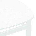 vidaXL Chaises à manger 2 Pièces blanc bois massif caoutchouc