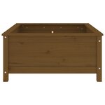vidaXL Jardinière marron miel 82 5x82 5x39 cm bois massif de pin