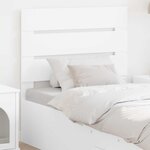 vidaXL Tête de lit Blanc 75 cm Bois d'ingénierie