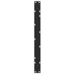 vidaXL Pieds de table basse en forme de V  2 pièces  noir  70 x (42-43 3) cm  acier