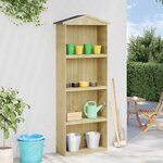 vidaXL Abri à outils de jardin 87x33x222 cm Bois de pin imprégné