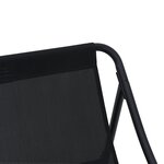 vidaXL Banc de Jardin avec Coussin Noir 110x80x71 cm Acier