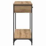 vidaXL Table console avec tiroir Chêne artisanal 75 x 34 5 x 75 cm