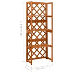 vidaXL Treillis avec étagères 55x30x140 cm Bois de sapin massif