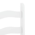 vidaXL Ensemble à manger Panama 5 Pièces blanc bois de pin massif