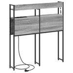 vidaXL Tête de lit de rangement Sonoma gris 90 cm Bois d'ingénierie