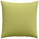 vidaXL Coussins de canapé 2 Pièces Vert clair 60 x 60 cm tissu