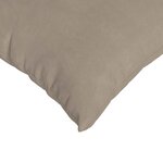 vidaXL Coussins de canapé 2 Pièces Taupe 60 x 40 cm tissu