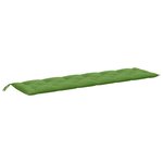 vidaXL Coussins de banc de jardin lot de 2 vert mélangé tissu