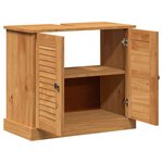vidaXL Meuble Sous Évier avec porte VIGO marron miel 67.5 x 34 x 59 cm