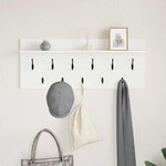 vidaXL Porte-manteau mural Blanc 100 x 40 x 12 cm Bois d'ingénierie