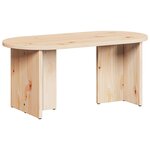 vidaXL Table basse Naturel 80 x 39 5 x 35 cm Bois de pin massif