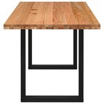 vidaXL Table à manger marron clair bois de chêne massif rectangulaire