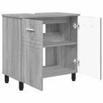 vidaXL Unité de vanité de salle de bain Sonoma gris 60 x 35 x 60 cm