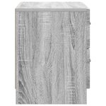 vidaXL Cabinet de chevet Sonoma gris 62 x 34 5 x 44 5 cm
