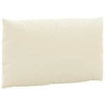 vidaXL Coussins de palette lot de 3 blanc crème tissu oxford