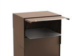 Boîte à colis en acier  Multipack EP3108  fenêtre d'introduction et porte  Marron