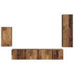 vidaXL Ensemble meuble TV 4 Pièces Bois ancien Bois d'ingénierie