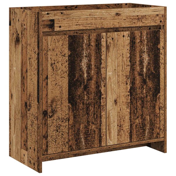 vidaXL Meuble sous lavabo de salle de bain Bois ancien
