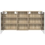 vidaXL Ensemble de Meubles de Salle de Bain 3 Pièces 140 x 14 5 x 70 cm