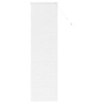 vidaXL Store de Fenêtre avec des rideaux Blanc Aluminium