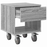 vidaXL Table de chevet 2 Pièces Gris Sonoma 40 5 x 40 x 48 cm