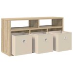 vidaXL Basboard avec tiroir Chêne Sonoma 72 x 22 5 x 38 cm