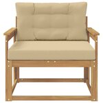 vidaXL Sofa de milieu extérieur Polyester Blanc