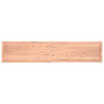 vidaXL Dessus de table bois massif traité bordure assortie