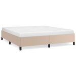 vidaXL Cadre de lit sans matelas cappuccino 180x200 cm similicuir