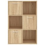 vidaXL Armoire de rangement Chêne sonoma 60x29 5x90 cm Bois ingénierie