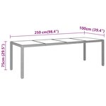 vidaXL Ensemble à manger de jardin 11Pièces Résine tressée Beige