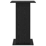 vidaXL Table de Bar avec Rangement Chêne Noir 60x60x102 cm Bois d'Ingénierie