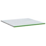 vidaXL Coussins de Matelas Blanc et vert 200 x 200 cm