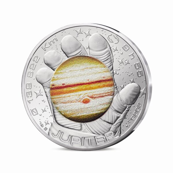 L'Odyssée Spatiale avec Thomas Pesquet  Monnaie de 10€ Argent - Jupiter