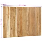 vidaXL Tête de lit 120 cm bois d'acacia massif