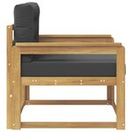 vidaXL Sofa de milieu extérieur Polyester Blanc