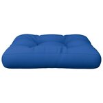 vidaXL Coussin de palette bleu 58x58x10 cm tissu