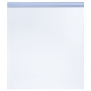 vidaXL Film de fenêtre statique dépoli gris 90x1000 cm PVC