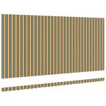 vidaXL Tissu de remplacement de store pour cadre de 6x3 m vert et jaune