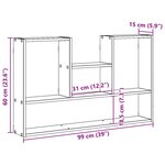 vidaXL Étagère murale vieux bois 99x15x60 cm bois d'ingénierie